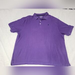Izod Purple Polo Shirt Vibrant Knit Everyday